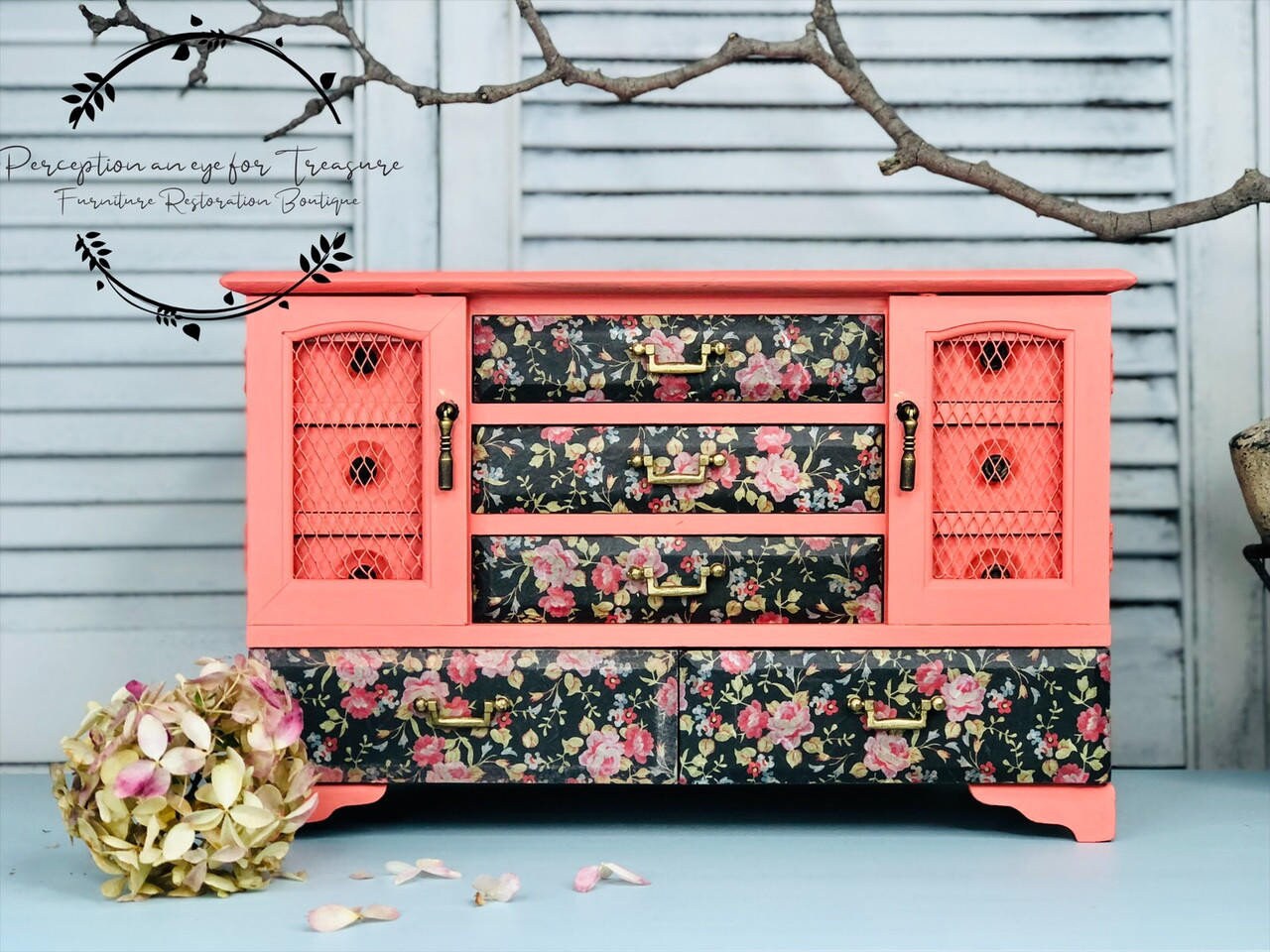 PEONY PATTERN | Retired | A1 Rice Decoupage Paper | For Furniture | Crafts | Art | Dixie Belle Paint