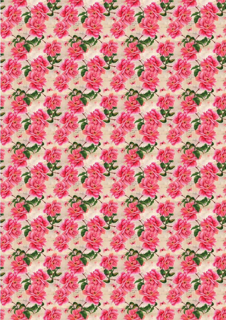 VINTAGE WALLPAPER | Retired | A1 Rice Decoupage Paper | For Furniture | Crafts | Art | Dixie Belle Paint