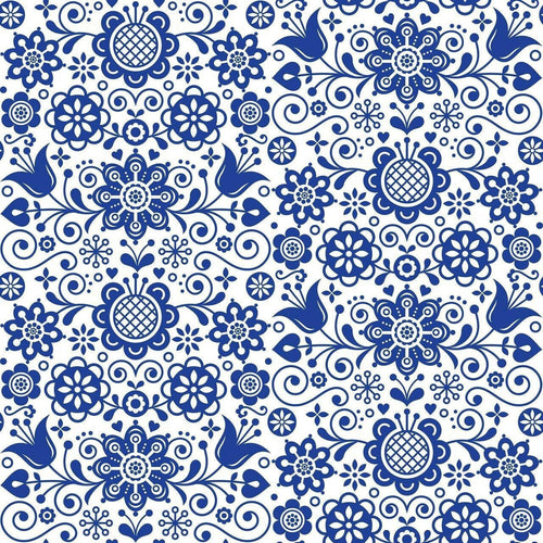 BLUE GLASS ORNATE | Retired | Rice Decoupage Paper - For Furniture | Crafts | Art | Dixie Belle Paint | Belles & Whistles Dixie Belle Paint
