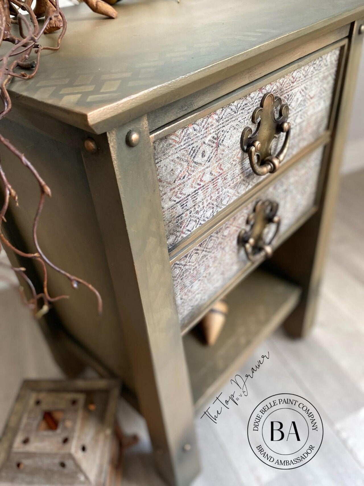 ANCIENT MUD CLOTH | Retired | A1 Rice Decoupage Paper | Dixie Belle Paint | Furniture | Arts & Crafts