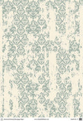 DISTRESSED DAMASK | Retired | A1 Rice Decoupage Paper | For Furniture | Crafts | Art | Dixie Belle Paint Dixie Belle Paint