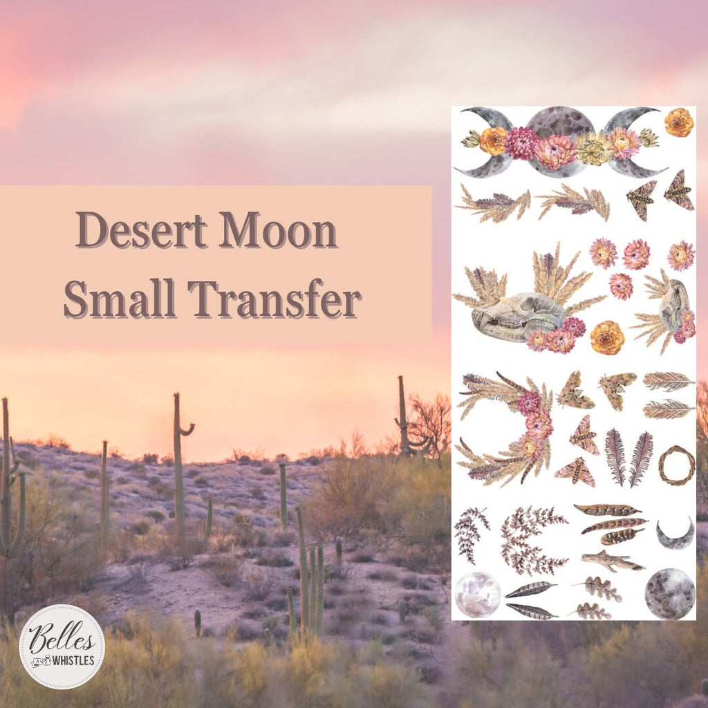 DESERT MOON | Small Transfer For Furniture | Crafts | Art | Dixie Belle Paint | Belles & Whistles