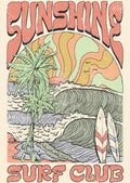 VINTAGE SURF CLUB | 1 Sheet - A4 8.3" x 11.7" | Rice Decoupage Paper For Furniture | Crafts | Art | Dixie Belle Paint Dixie Belle Paint
