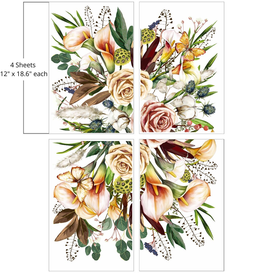 SAVI'S BOUQUET | Large Transfer | Dixie Belle Paint