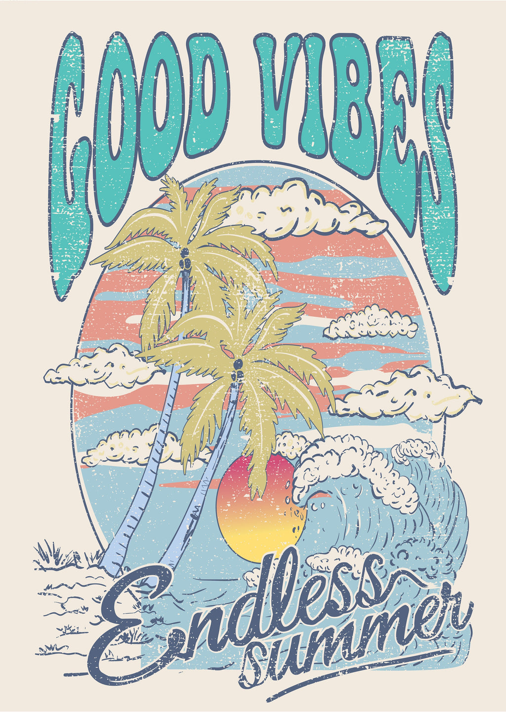Endless Summer - A4 Rice Decoupage Paper For Furniture | Crafts | Art | Dixie Belle Paint | Belles & Whistles