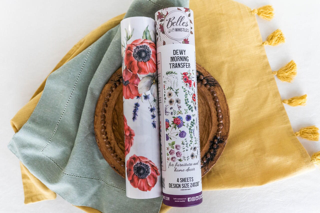 Dewy Morning | Transfer | Retired | Dixie Belle Paint | colorful florals