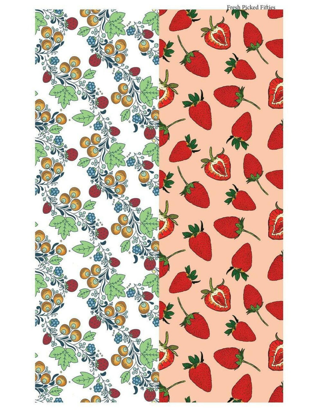 FRESH PICKED FIFTIES | Transfer | Retired | Dixie Belle Paint strawberry transfer