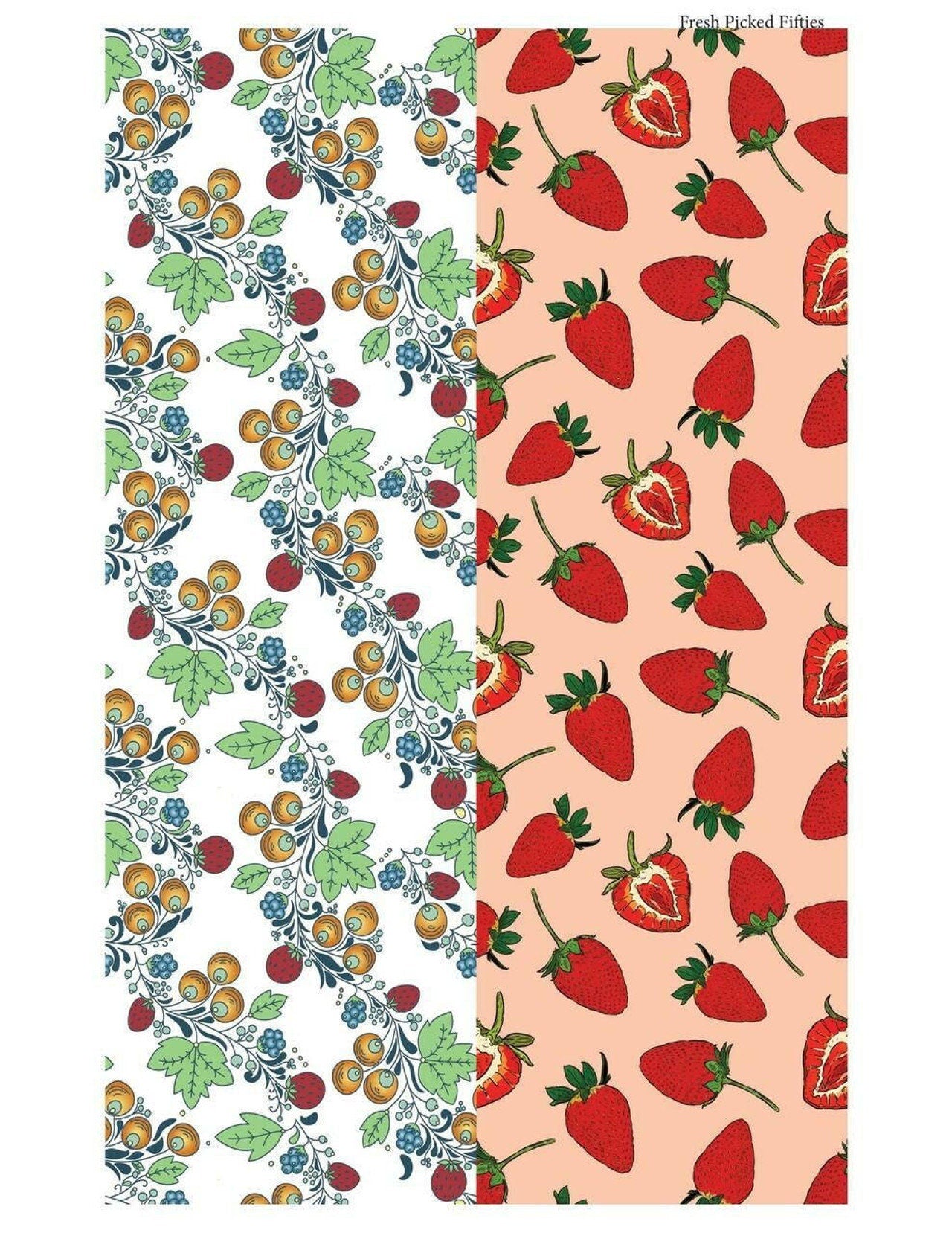 FRESH PICKED FIFTIES | Transfer | Retired | Dixie Belle Paint strawberry transfer