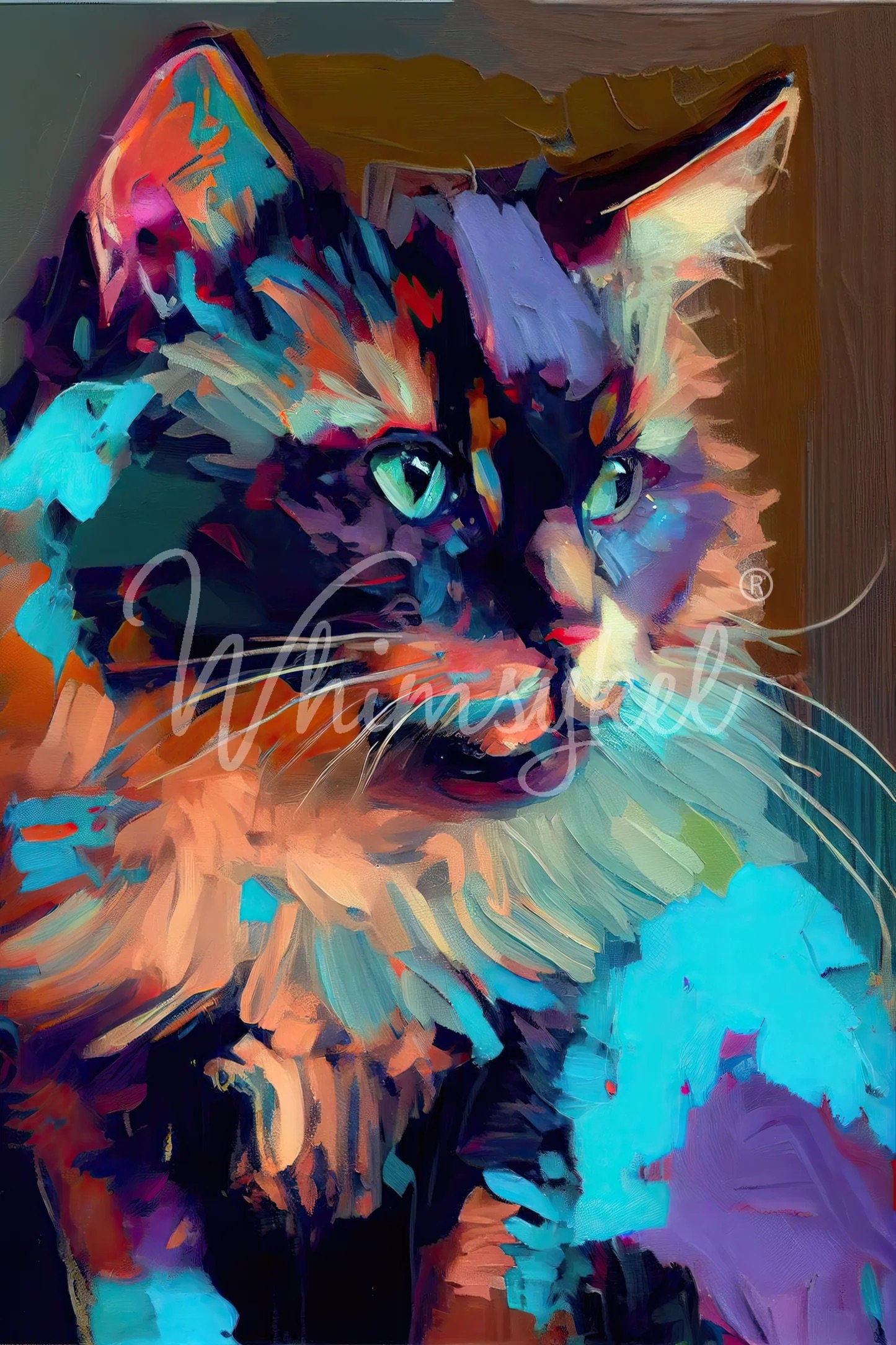 Lucy Lou Large Decoupage Tissue Paper for Furniture 21x29 Whimsykel Designs Pretty Kitty Cat