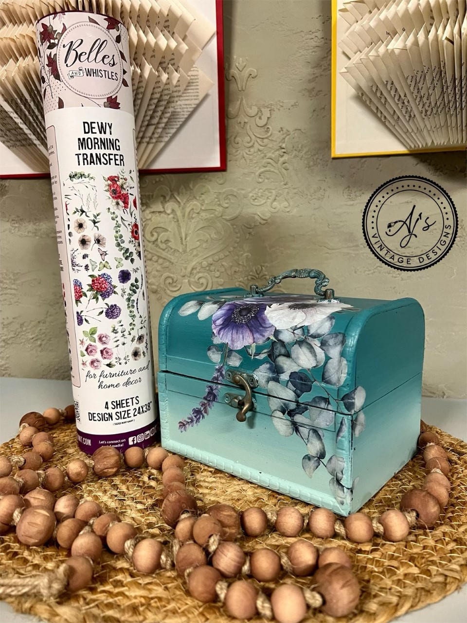 Dewy Morning | Transfer | Retired | Dixie Belle Paint | colorful florals