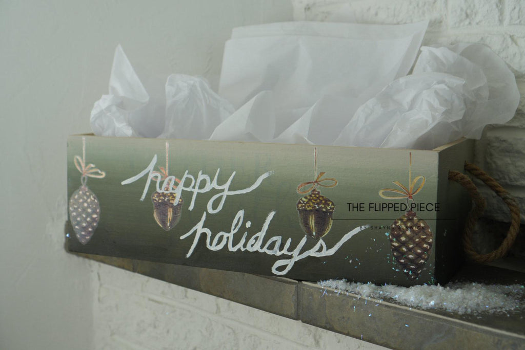 HOLIDAY HOLOGRAM | Water Slide Transfer | Dixie Belle Paint Company | 4 separate sheets of Christmas/holdiay trees and pine cones