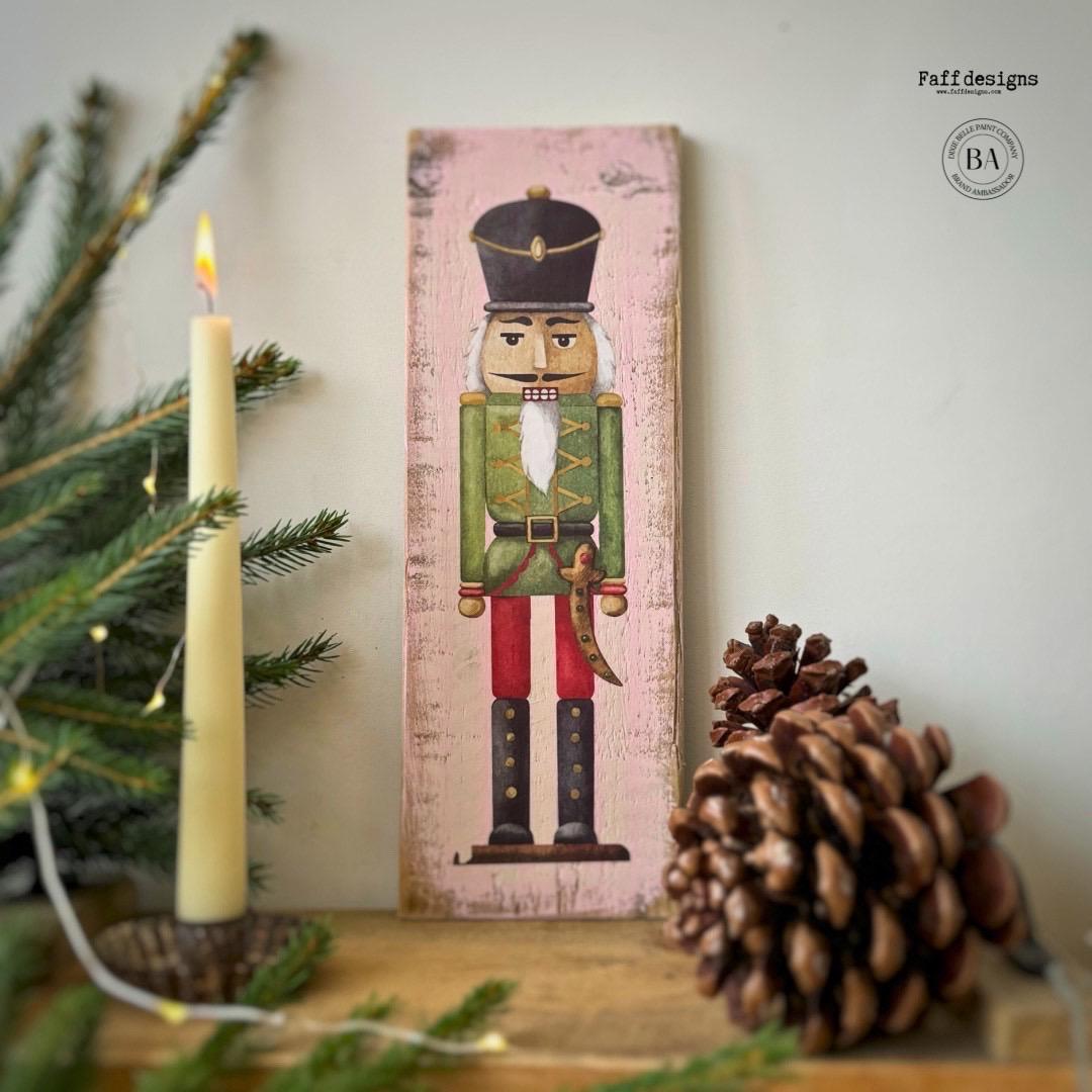 Nutcracker | Retired | Small Transfer | Dixie Belle Paint Company | 4 separate sheets of nutcrackers perfect for small decor projects