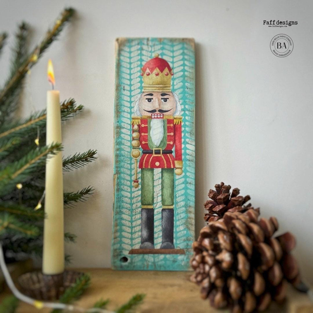 Nutcracker | Retired | Small Transfer | Dixie Belle Paint Company | 4 separate sheets of nutcrackers perfect for small decor projects