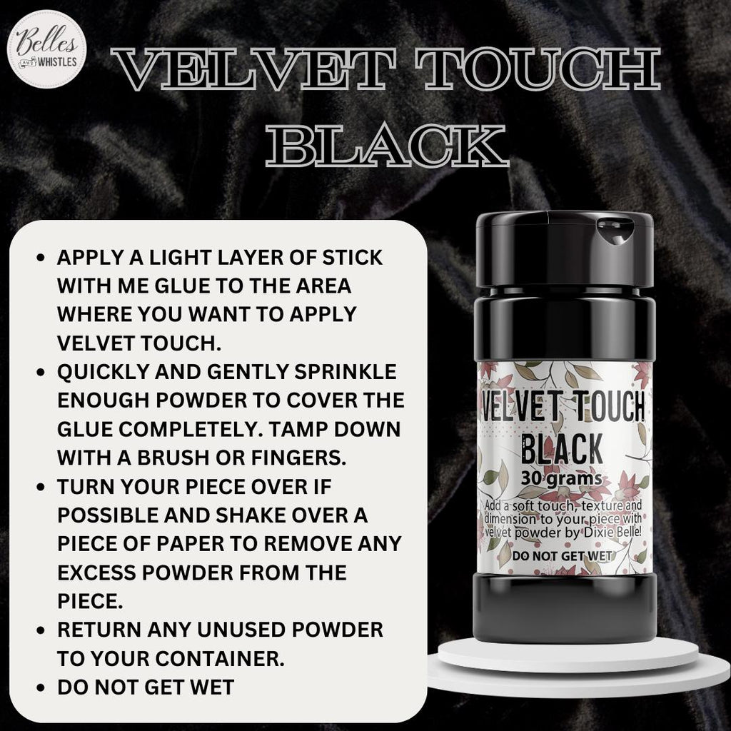 VELVET TOUCH (30 grams) | Dixie Belle Paint Company | Furniture Paint - Create A Velvety Stencil With Top Coat Or Stick With Me!