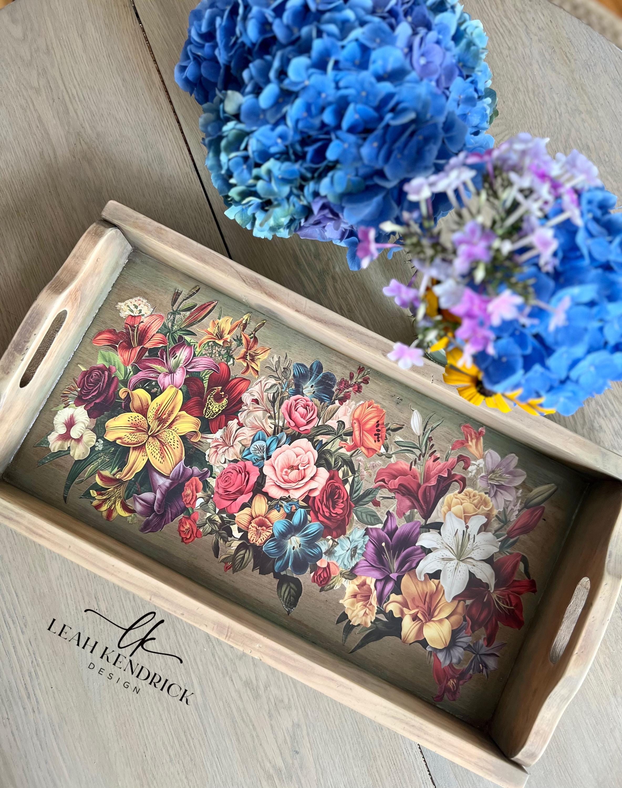 ANTIQUE FLORA | Mid Transfer | Dixie Belle Paint Company | 3 separate sheets of Fall bouquets