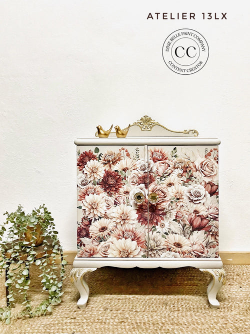 AUTUMN HARVEST | Large Transfer | Dixie Belle Paint Company | 4 sheets of autumn florals Dixie Belle Paint