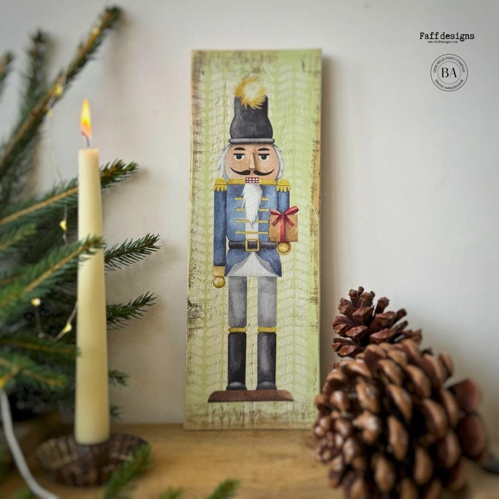 Nutcracker | Retired | Small Transfer | Dixie Belle Paint Company | 4 separate sheets of nutcrackers perfect for small decor projects