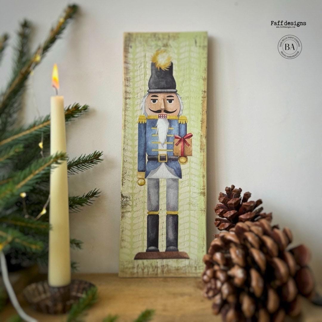 Nutcracker | Retired | Small Transfer | Dixie Belle Paint Company | 4 separate sheets of nutcrackers perfect for small decor projects