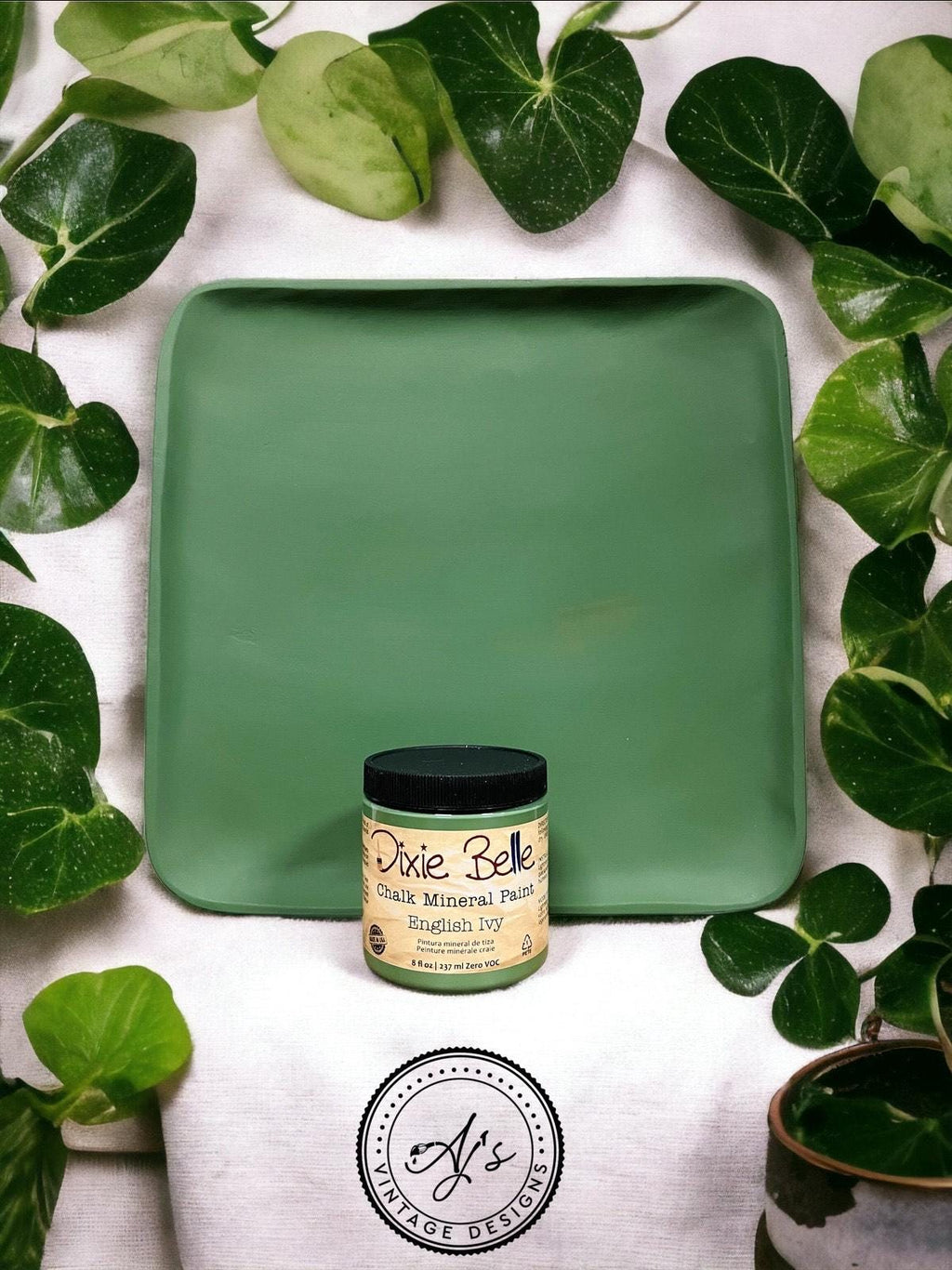 ENGLISH IVY | Dixie Belle Chalk Mineral Paint | muted green | Furniture Paint | Ships Same Day | Eligible for Free Shipping