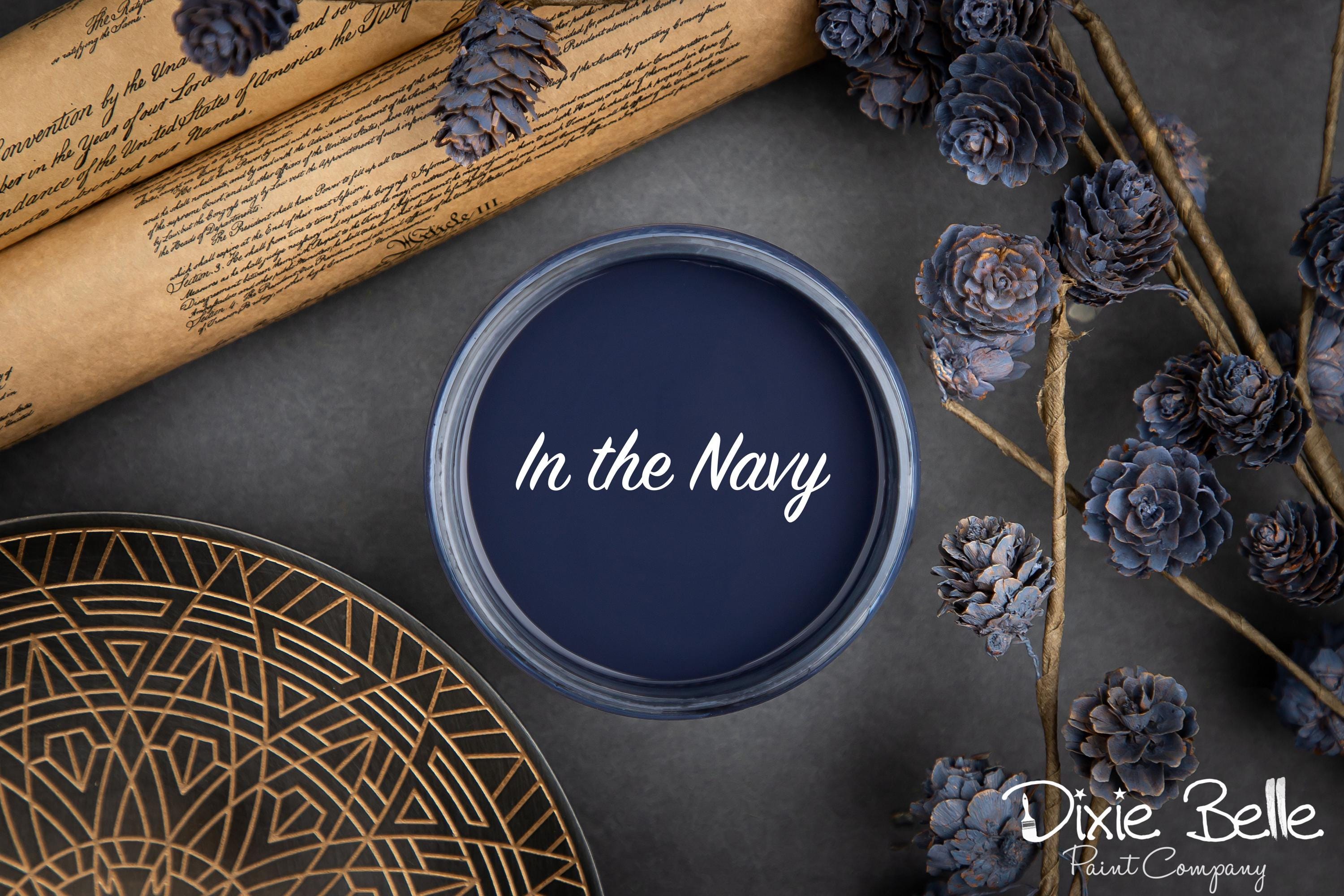 IN THE NAVY | Dixie Belle Chalk Mineral Paint | dark navy blue | Furniture Paint | Ships Same Day | Eligible for Free Shipping