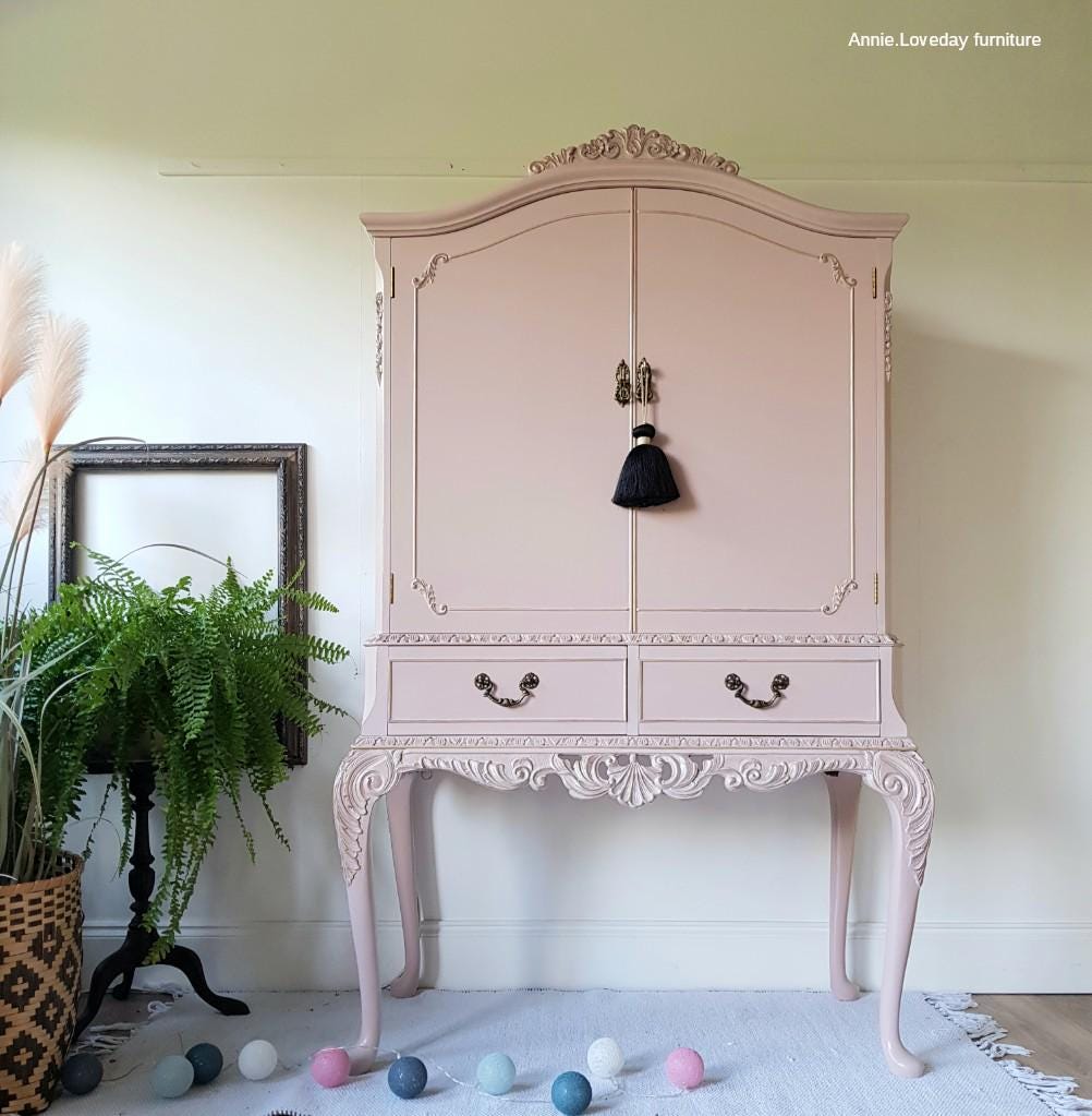 TEA ROSE | Dixie Belle Chalk Mineral Paint | dusty pink | Furniture Paint | Ships Same Day | Eligible for Free Shipping