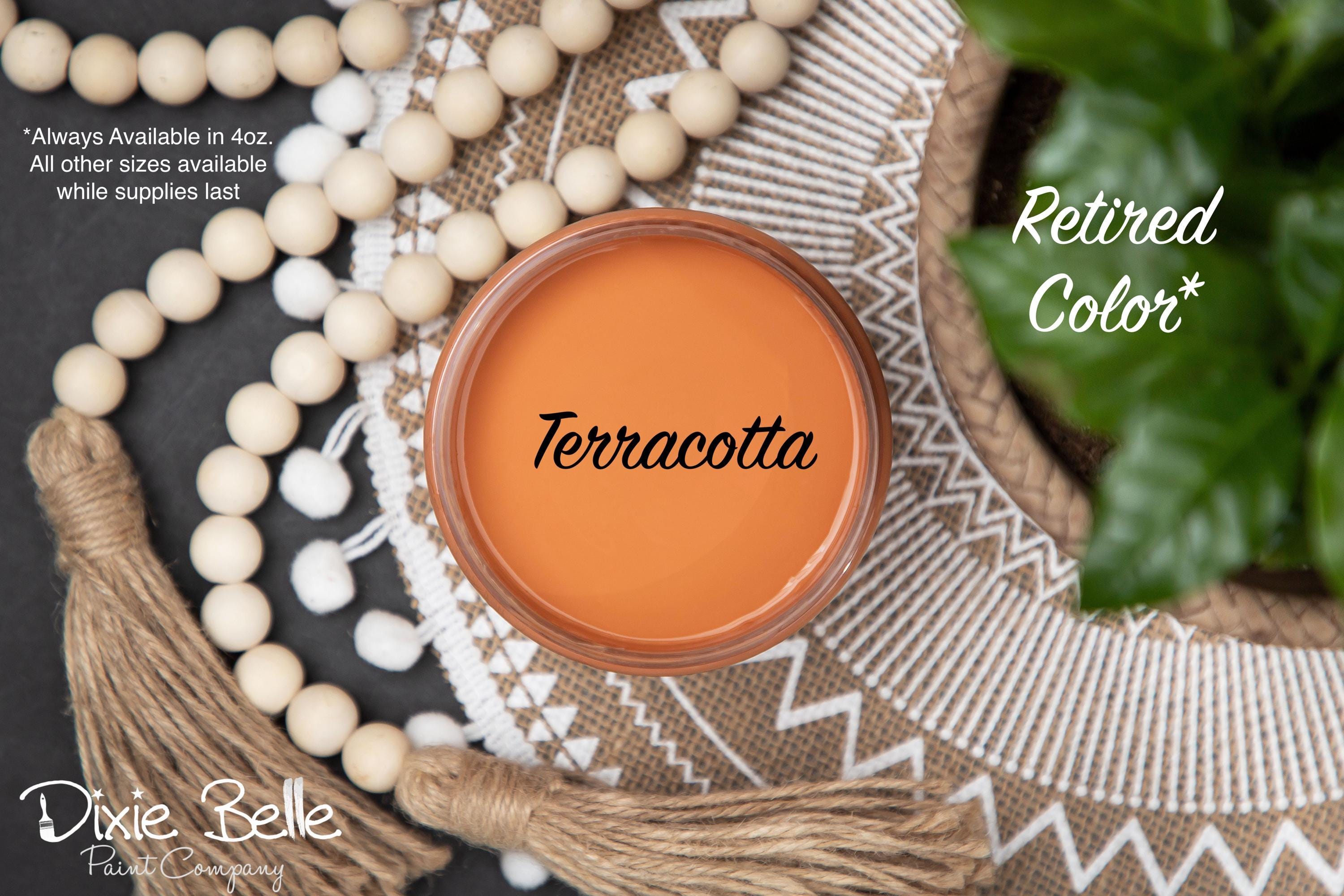 TERRACOTTA | Dixie Belle Chalk Mineral Paint |earthy orange|Retired Color | Furniture Paint | Ships Same Day | Eligible for Free Shipping