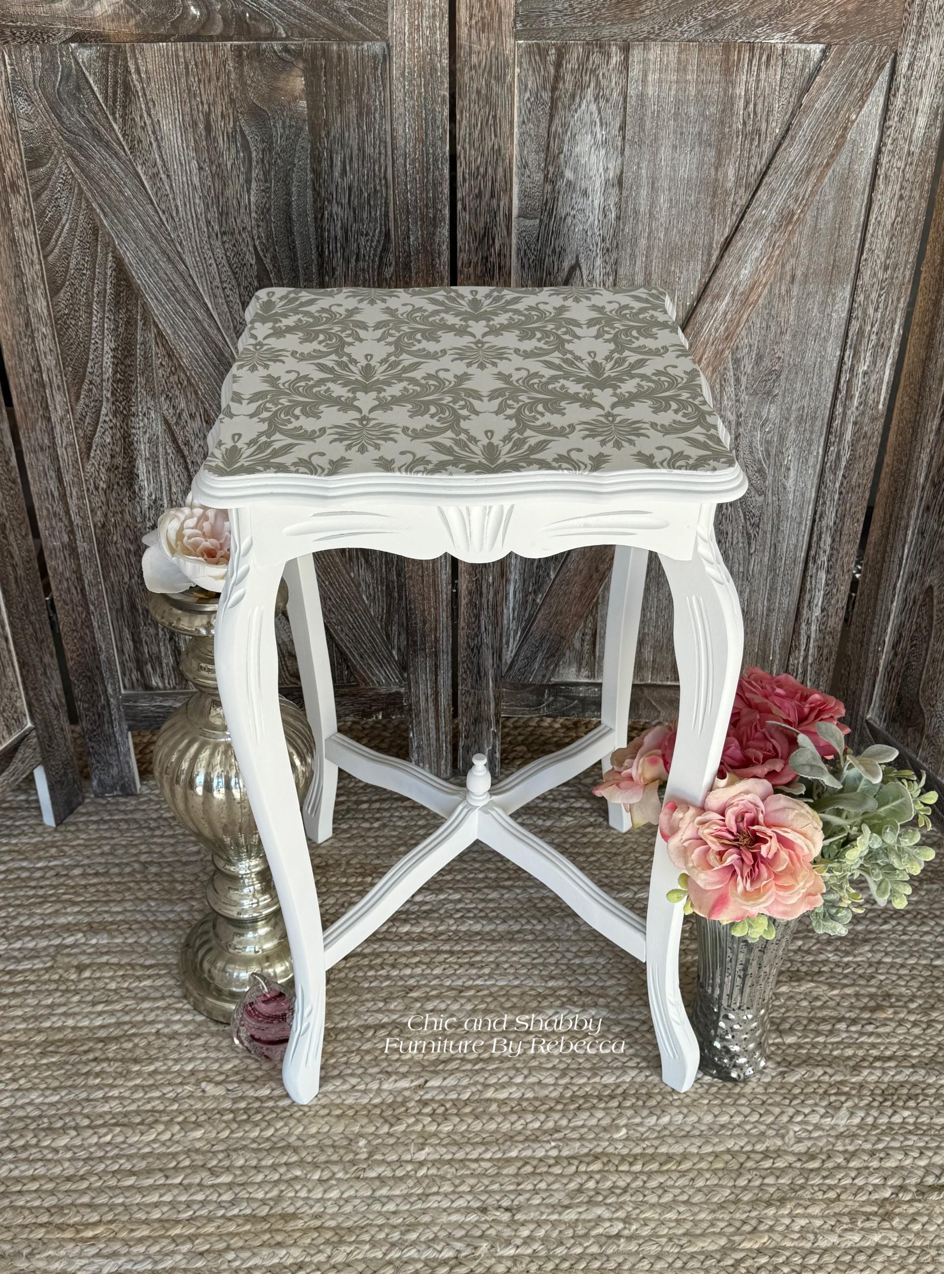WEDDING LACE | Retired | Large Transfer | Dixie Belle Paint | neutral elegant baroque design