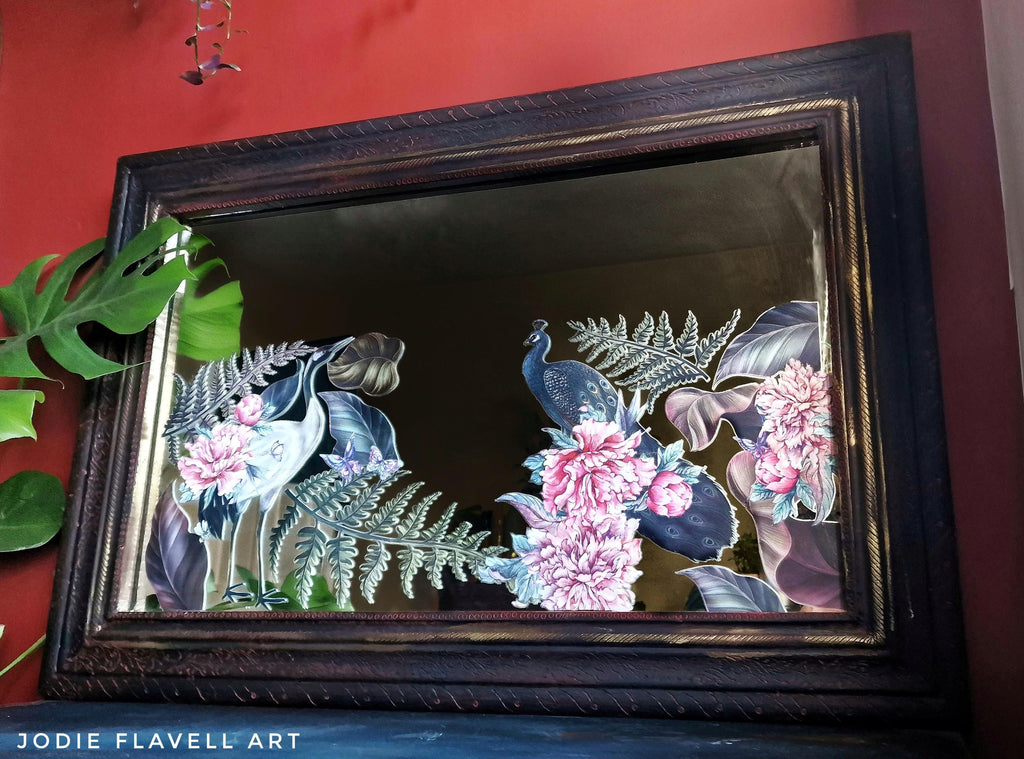 ELEGANT AVIAN FLORA | Transfer | Retired | Crafts | Art | Dixie Belle Paint | Belles & Whistles | peacocks and petals