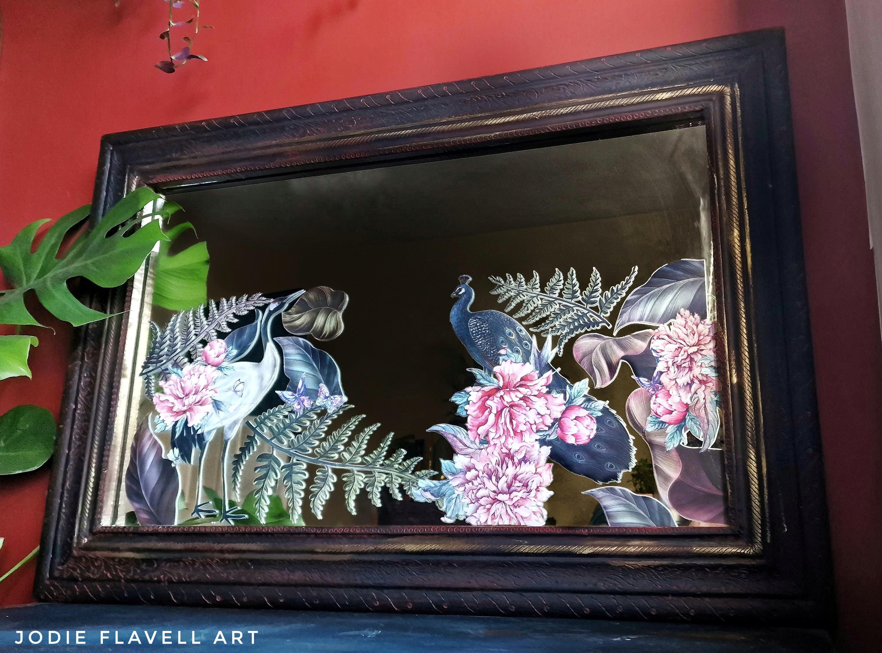 ELEGANT AVIAN FLORA | Transfer | Retired | Crafts | Art | Dixie Belle Paint | Belles & Whistles | peacocks and petals