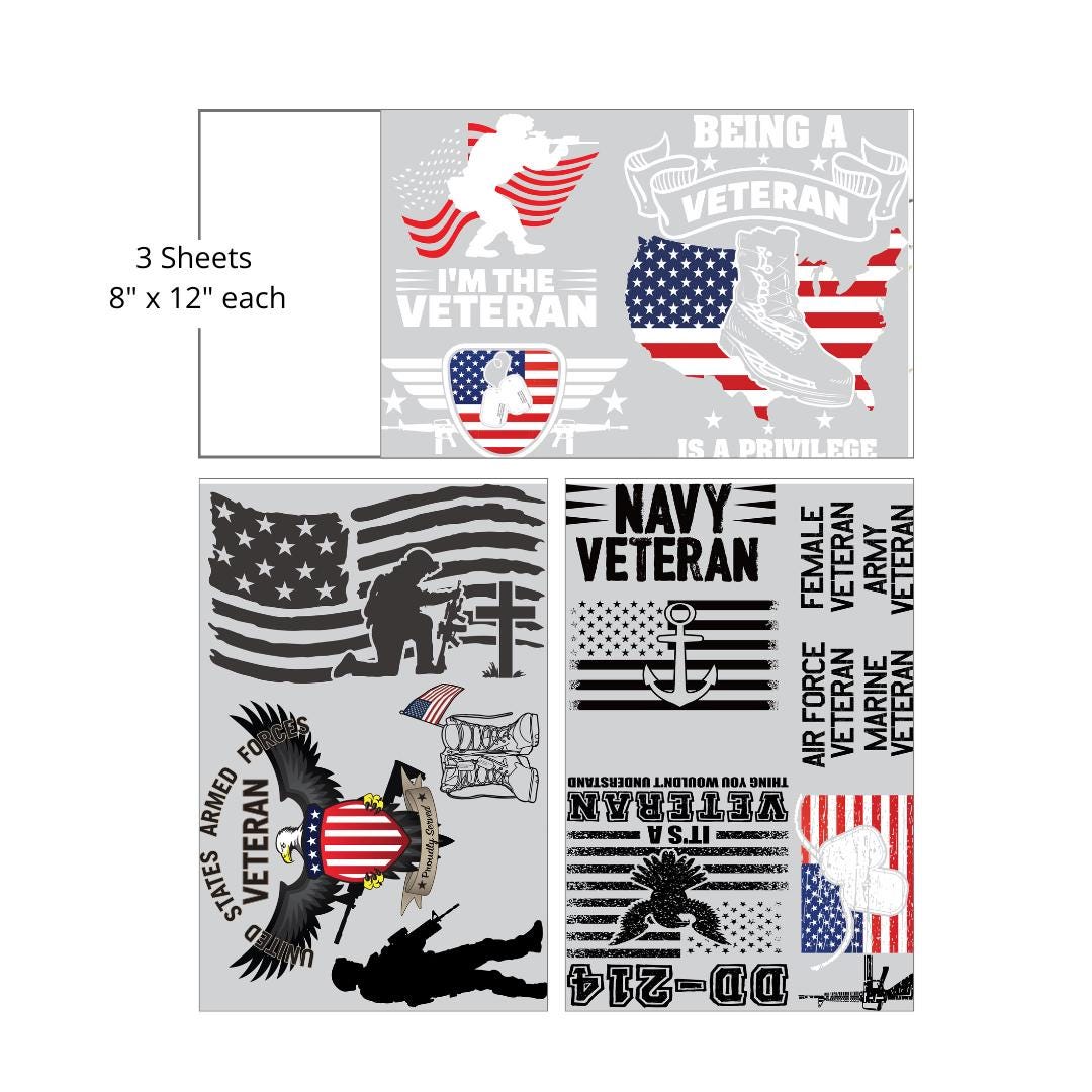THANK You FOR Your SERVICE - Small Transfer For Furniture | Crafts | Art | Dixie Belle Paint | veterans, usa, America