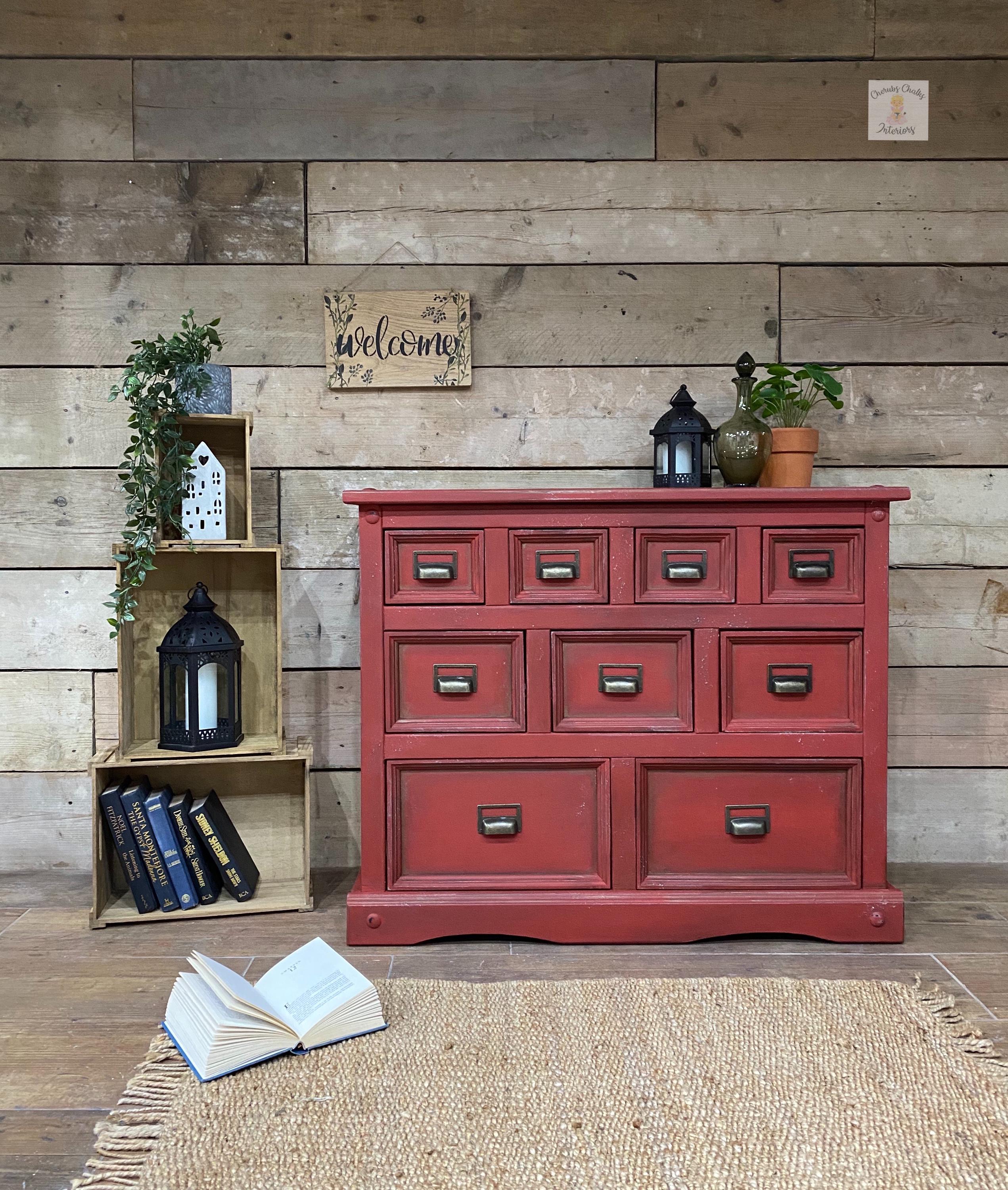 BARN RED | Dixie Belle Chalk Mineral Paint | deep red | Furniture Paint | Ships Same Day | Eligible for Free Shipping