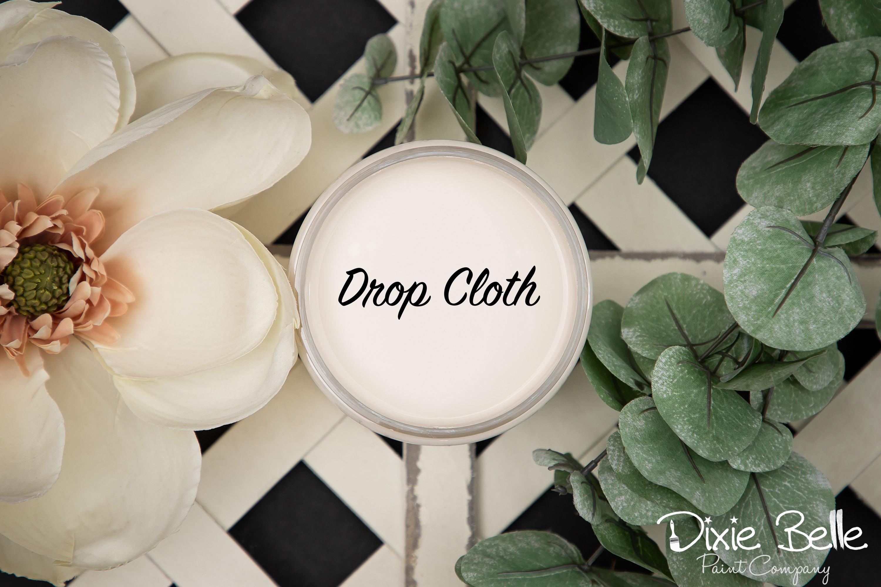 DROP CLOTH | Dixie Belle Chalk Mineral Paint | linen white | Furniture Paint | Ships Same Day | Eligible for Free Shipping