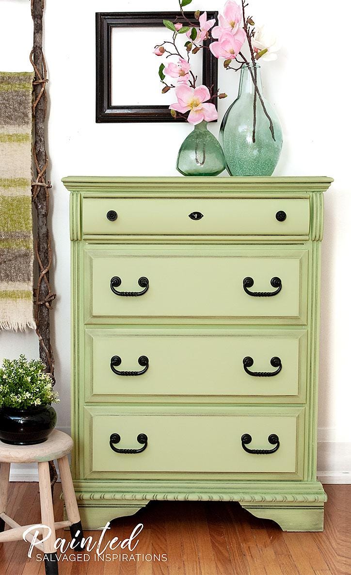 FARMHOUSE GREEN | Dixie Belle Chalk Mineral Paint | delicate green | Furniture Paint | Ships Same Day | Eligible for Free Shipping