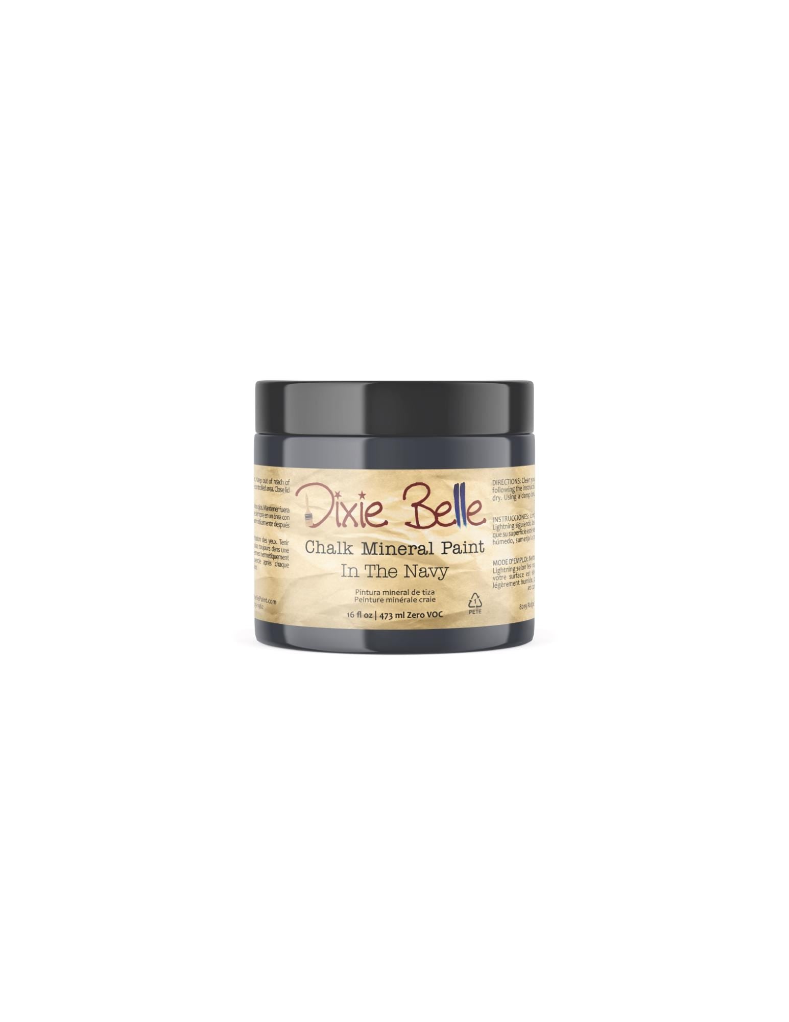 IN THE NAVY | Dixie Belle Chalk Mineral Paint | dark navy blue | Furniture Paint | Ships Same Day | Eligible for Free Shipping