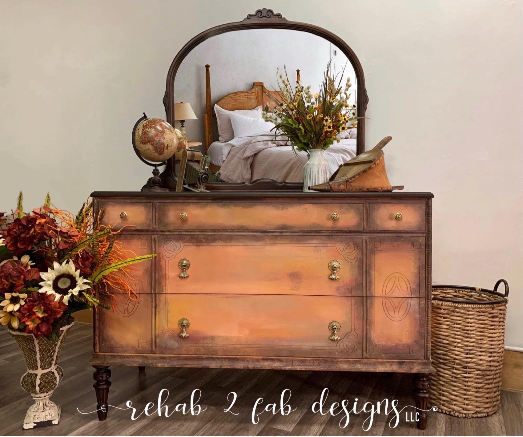 TERRACOTTA | Dixie Belle Chalk Mineral Paint |earthy orange|Retired Color | Furniture Paint | Ships Same Day | Eligible for Free Shipping