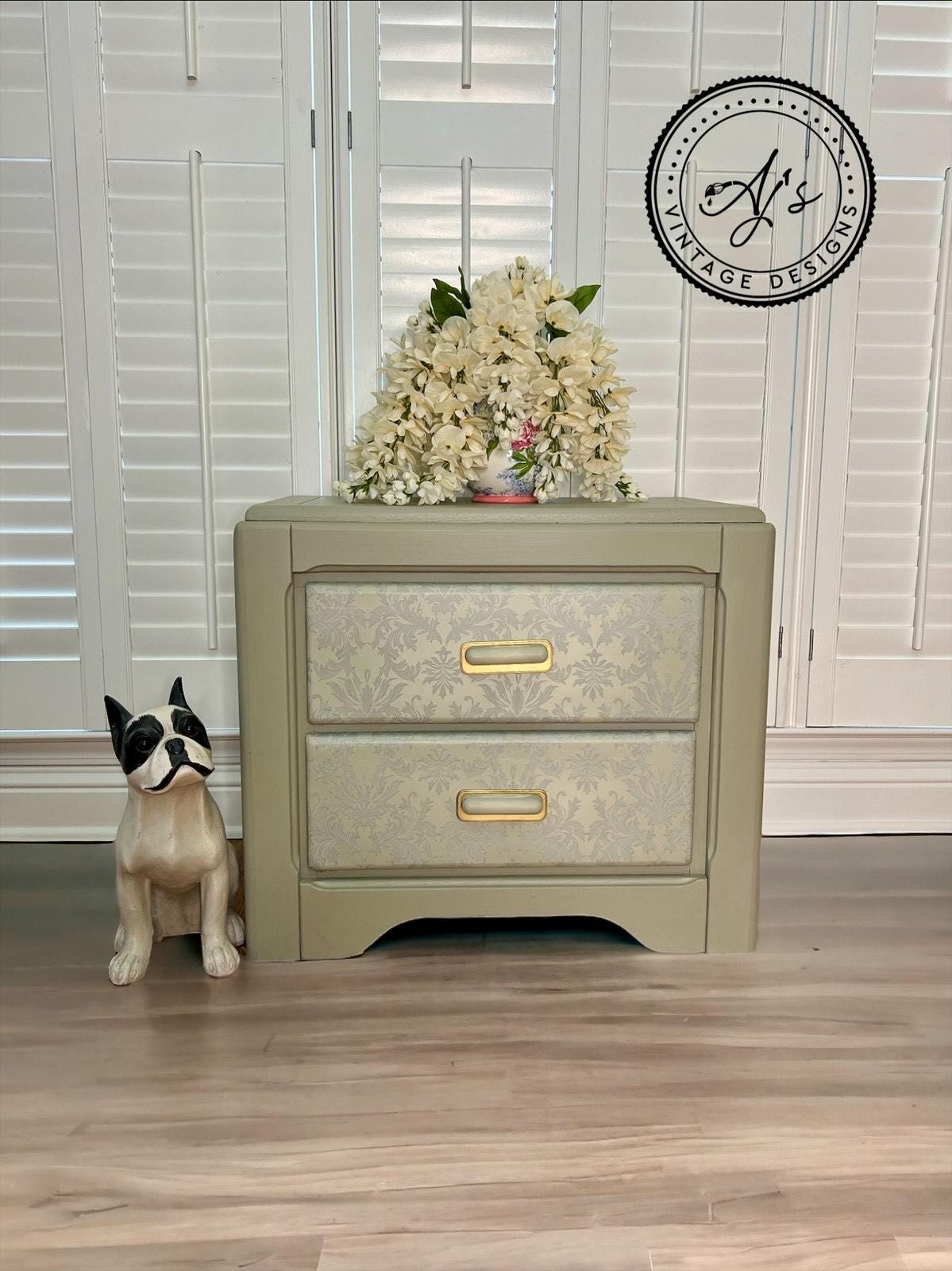 WEDDING LACE | Retired | Large Transfer | Dixie Belle Paint | neutral elegant baroque design