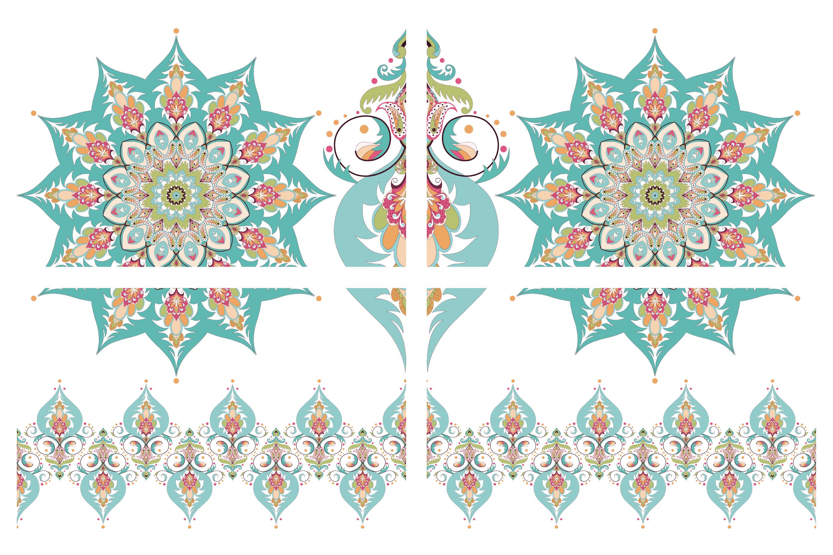 KALEIDOSCOPE | Retired | Large Transfer | Dixie Belle Paint | kaleidoscope and trim