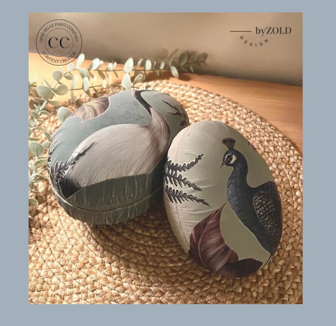 ELEGANT AVIAN FLORA | Transfer | Retired | Crafts | Art | Dixie Belle Paint | Belles & Whistles | peacocks and petals