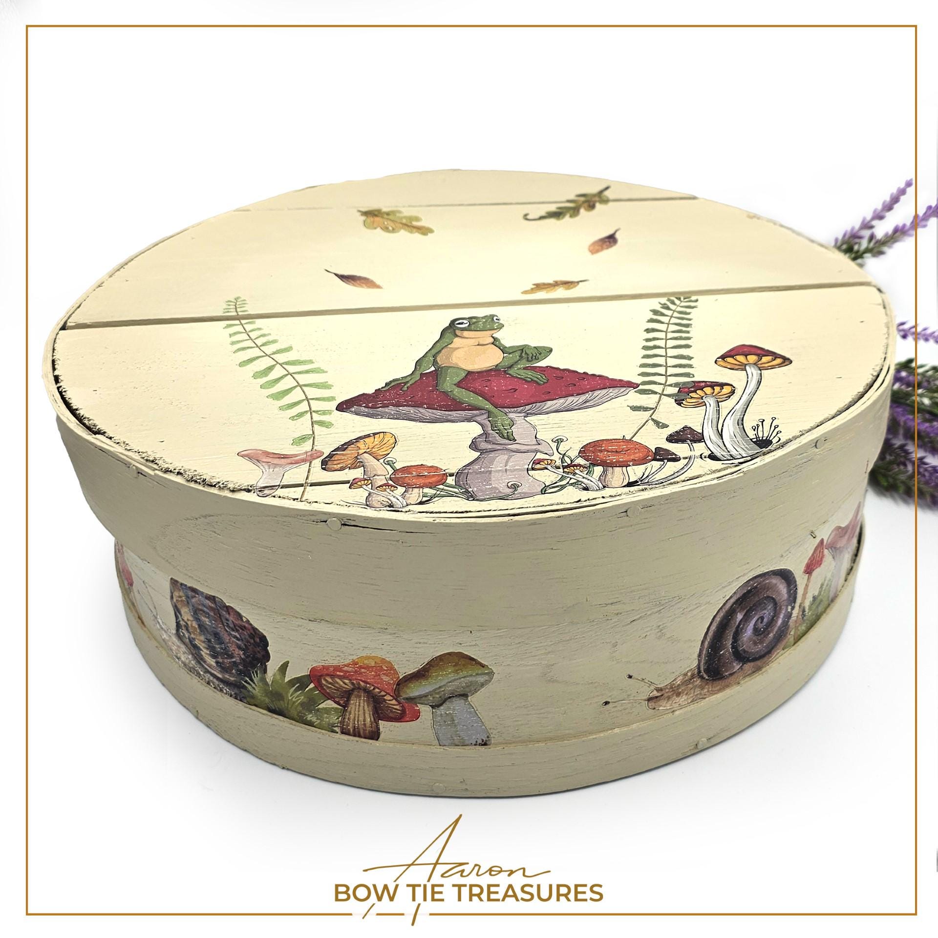 Mr. TOAD'S HAPPY PLACE | Transfer | Retired | Crafts | Art | Dixie Belle Paint | mushrooms, snails, butterflies and frogs