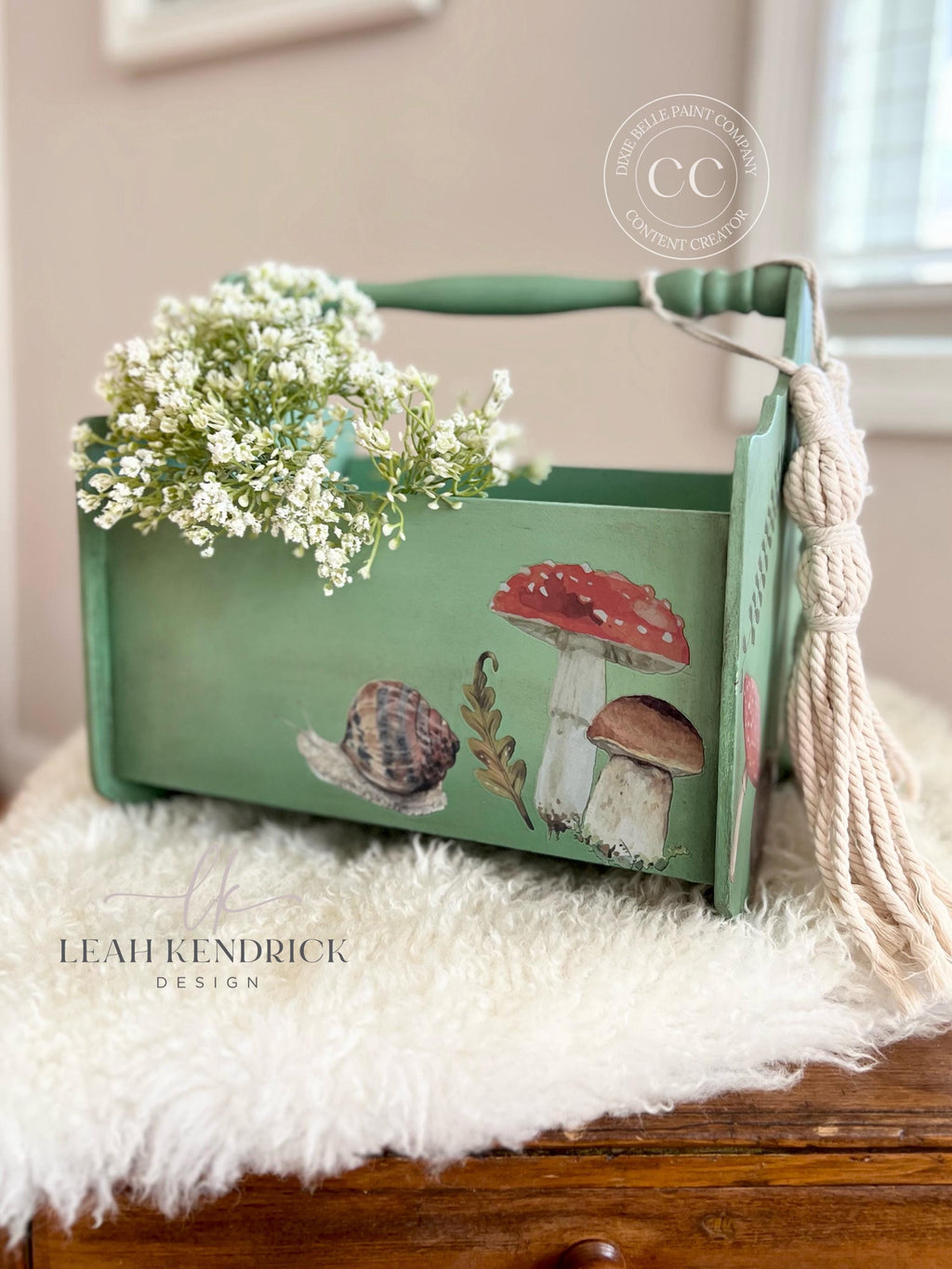 Mr. TOAD'S HAPPY PLACE | Transfer | Retired | Crafts | Art | Dixie Belle Paint | mushrooms, snails, butterflies and frogs