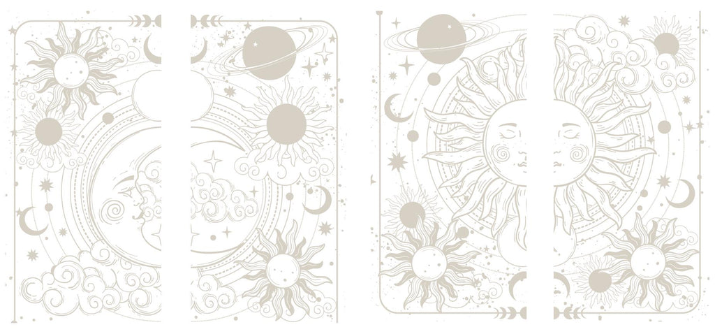 LUNAR SOLSTICE | Transfer | Retired | Crafts | Art | Dixie Belle Paint | Belles & Whistles | suns, moons, clouds, stars