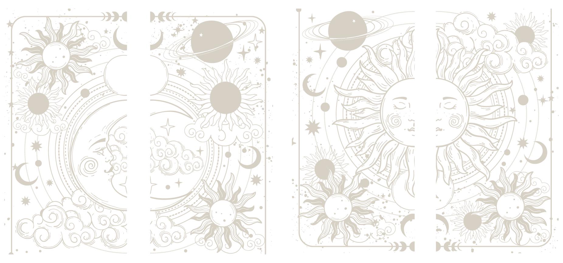 LUNAR SOLSTICE | Transfer | Retired | Crafts | Art | Dixie Belle Paint | Belles & Whistles | suns, moons, clouds, stars