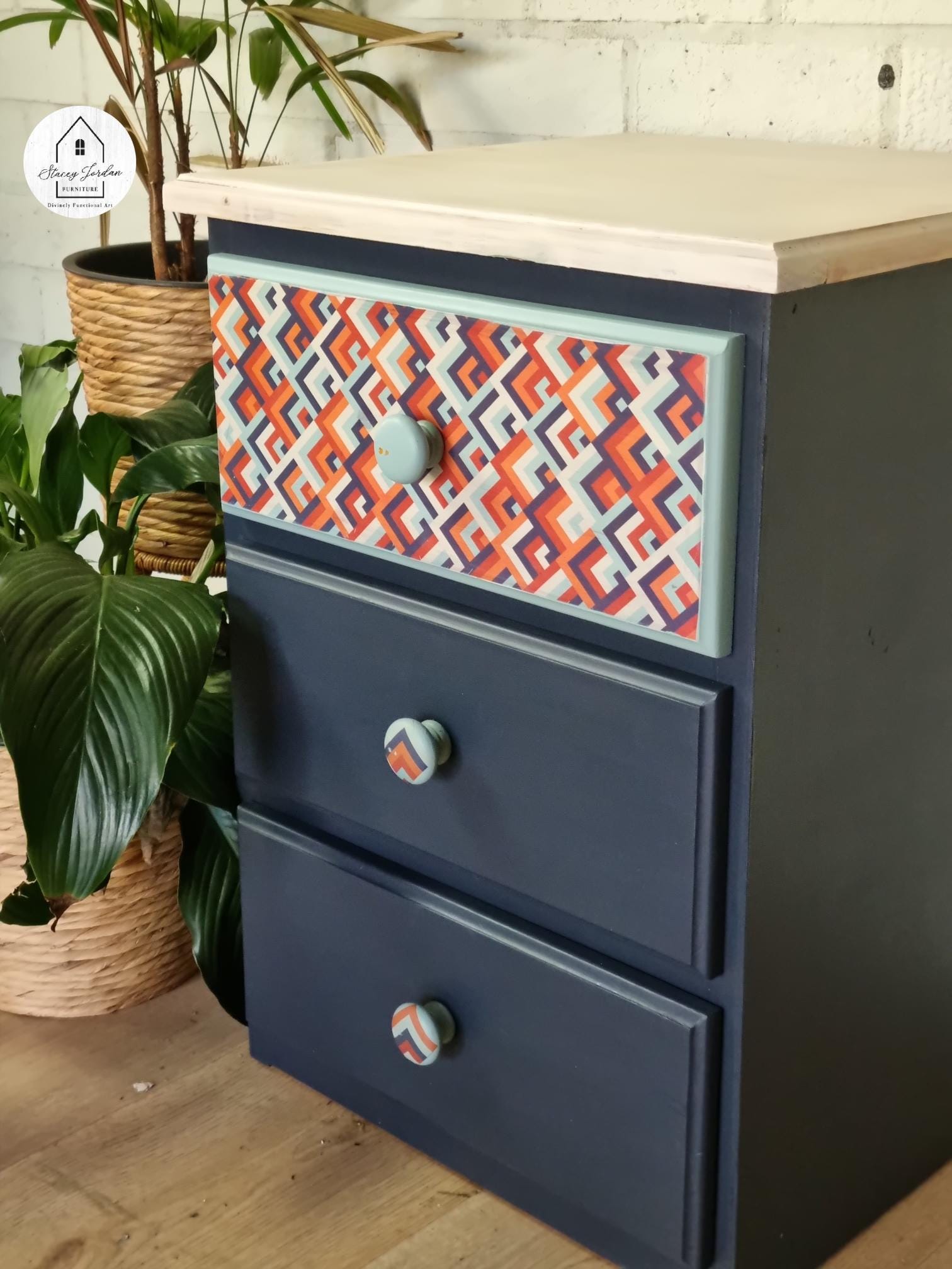 RETRO PATTERNS | Large Transfer for Furniture | Dixie Belle Paint | 24"x38" divided into 4 sheets