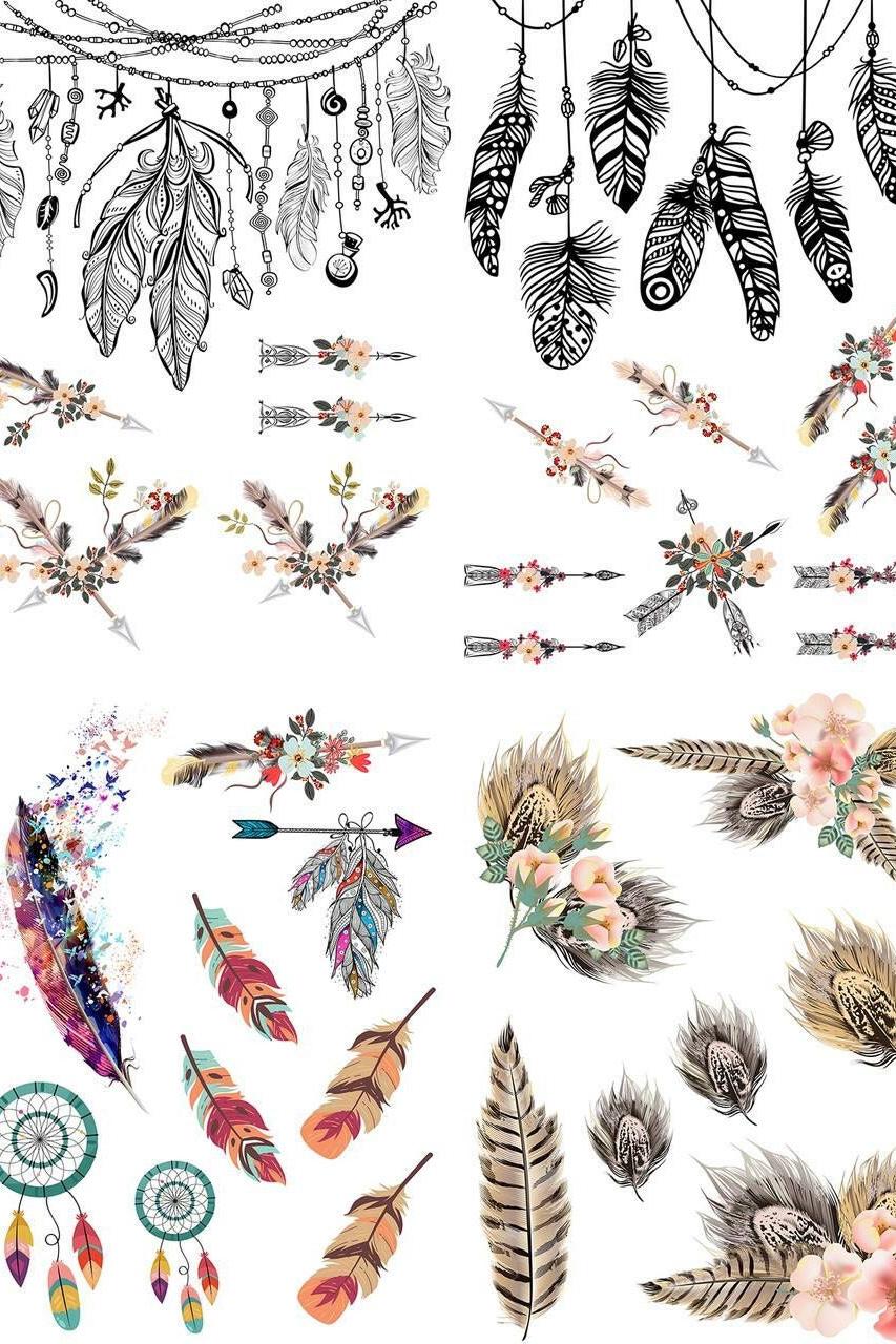 BOHO SOUL | Transfers | Retired | 4 Sheets | Dixie Belle Paint | boho feathers