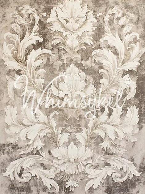 Neutral Baroque Large Decoupage Tissue Paper for Furniture 21x29 Whimsykel Designs
