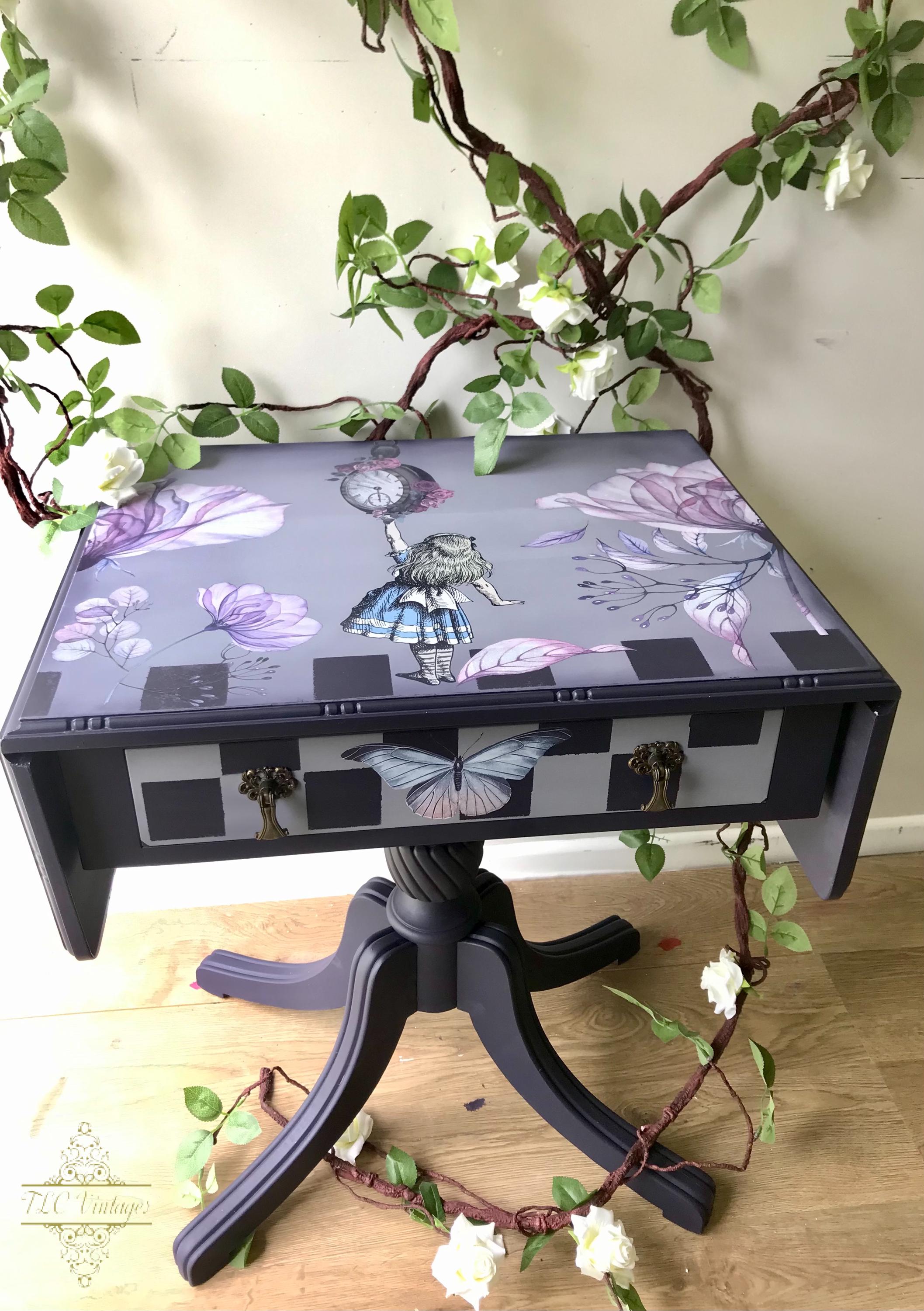 TRANSLUCENT GARDEN | Retired | Transfer | Dixie Belle Paint | 24"x38" divided into 4 sheets | florals, butterflies, dragonflies
