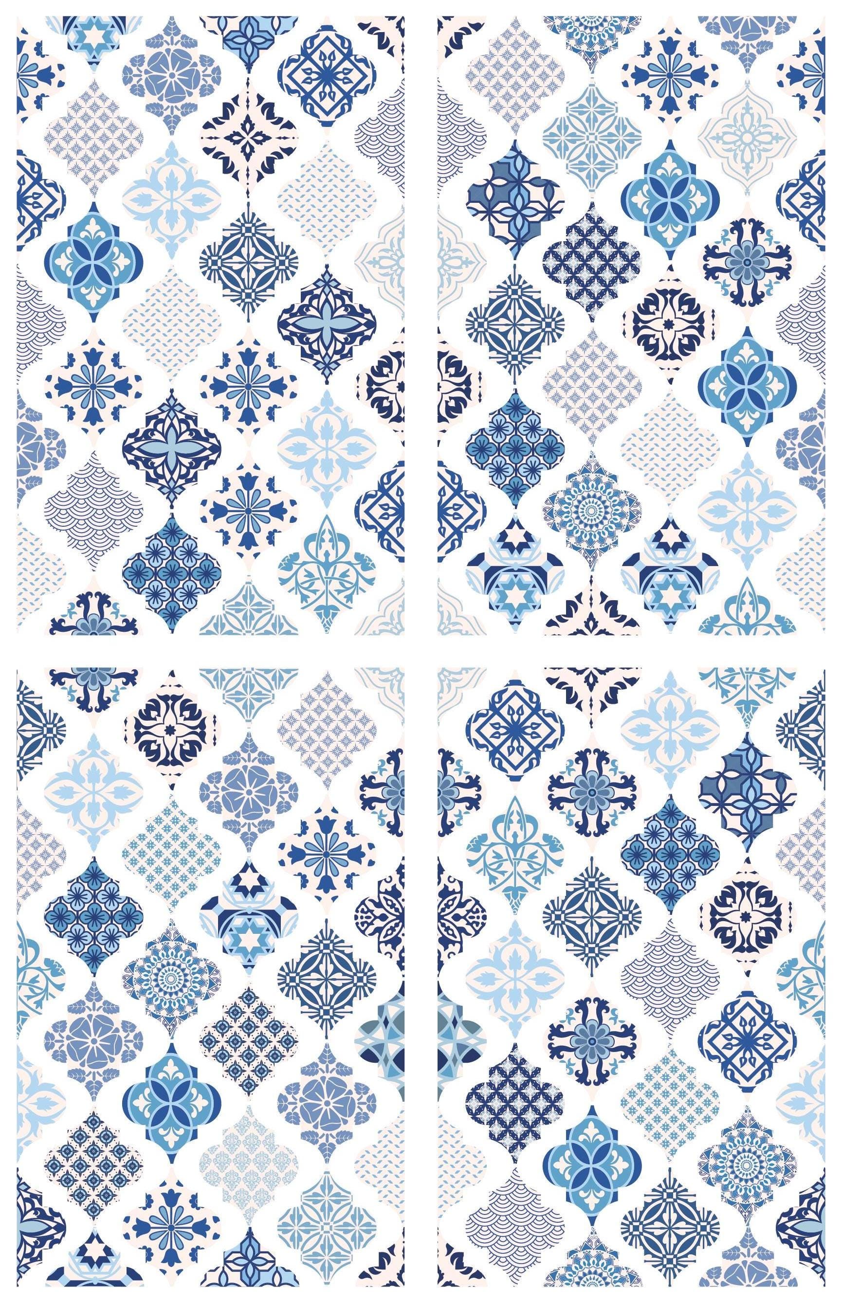 SAPPHIRE SONATA | Retired | Large Transfer | Dixie Belle Paint | intricate design of rich blue hues