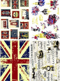 LONDON VIBE | Water Slide Transfer | Retired | Dixie Belle Paint Company | 4 separate sheets of London inspired images