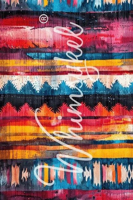 Boho Blanket (Left)| 21”x29” | Large Decoupage Tissue Paper | Whimsykel Designs Whimsykel