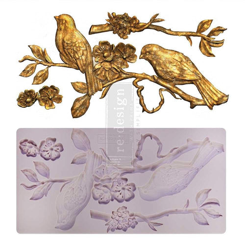 Blossoming Spring - Resin Mould 5"x10" Redesign with Prima